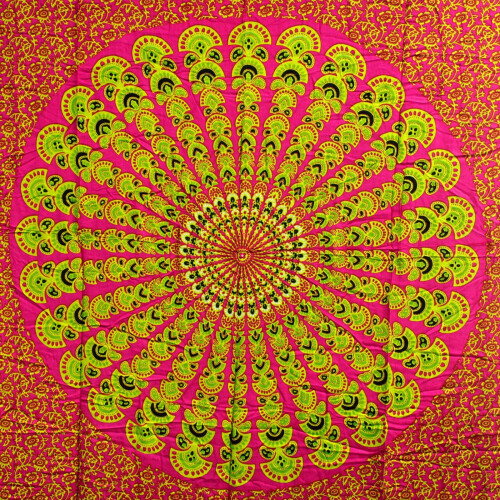 Ruby Lime Mandala Sarongs 1