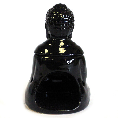 Sitting Buddha Oil Burner - Black 1