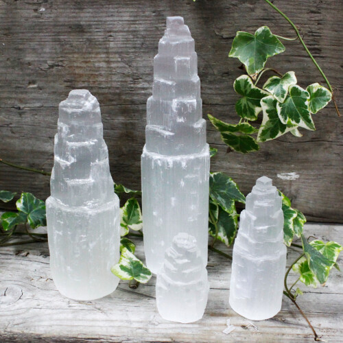 Natural Selenite Tower - 20 cm 2
