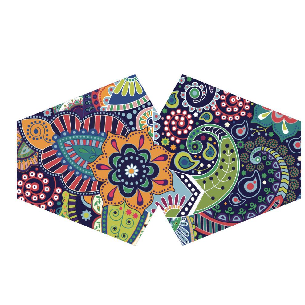 Reusable Fashion Face Mask - Funky Swirls (Adult) 5056368307867