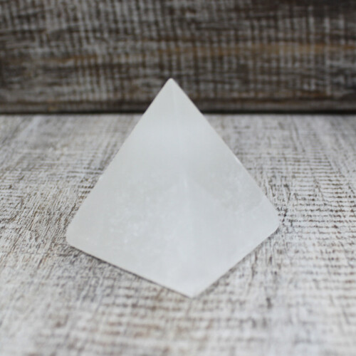 Selenite Pyramid Crystal - 5 cm