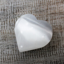 Selenite Heart Crystal - 5-6 cm
