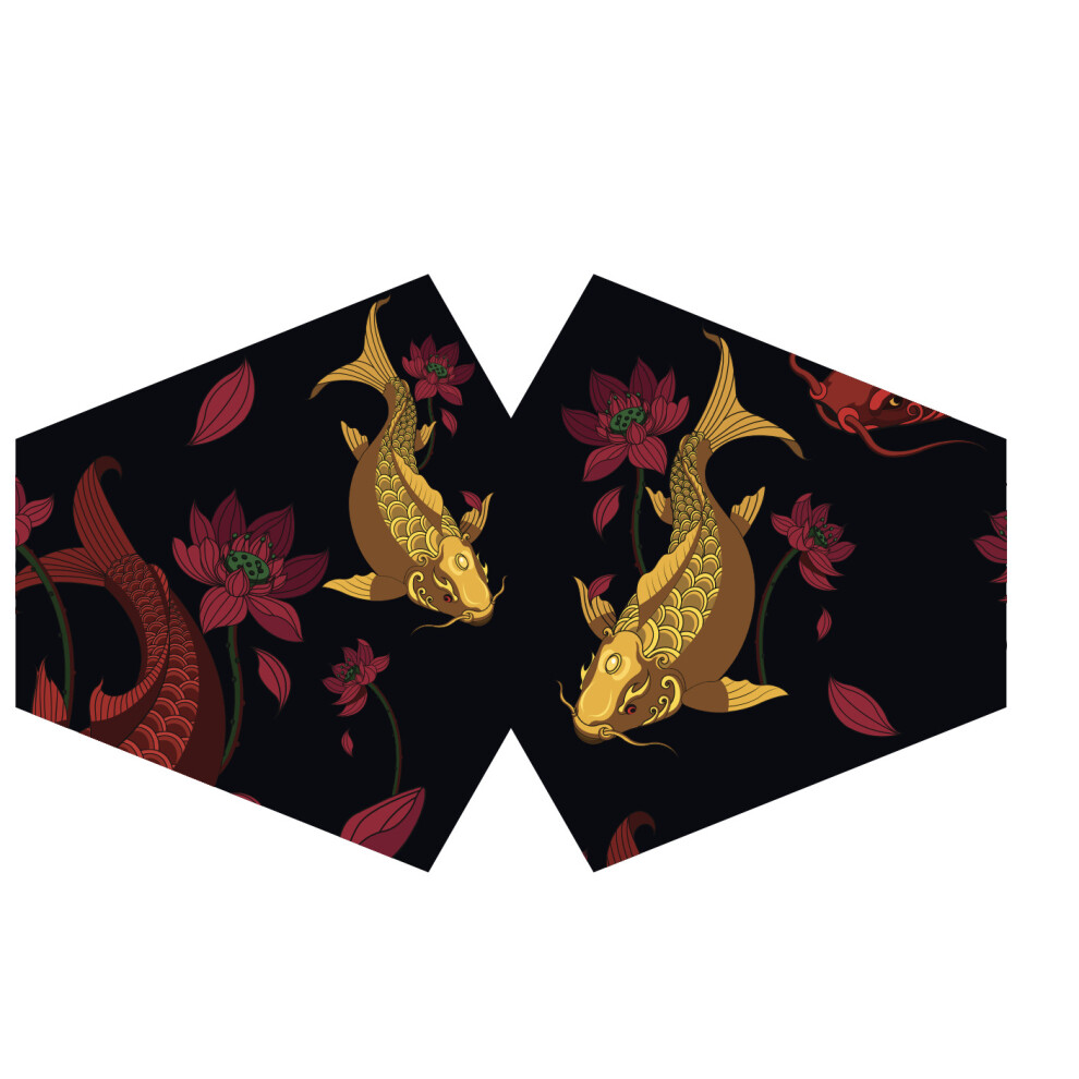 Reusable Fashion Face Mask - Golden Fish (Adult) 5056368307942