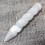 Selenite Spiral Wands - 16 cm (Point One Ends) 1