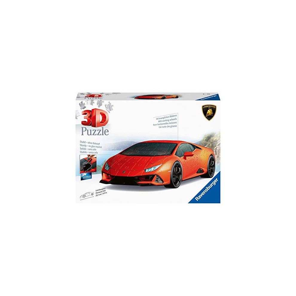 Ravensburger 11238 Lamborghini Huracan 108 Piece 3D Jigsaw Puzzle For Kids Age 8 Years And Up