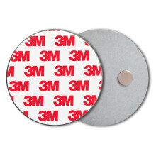 ECENCE Magnetic Smoke Detector Mount 3 Magnetic Adhesive Pads For Smoke Alarms Ø 70mm | Fast & Safe Mounting - No Drilling Or Screws | Fire Protecti