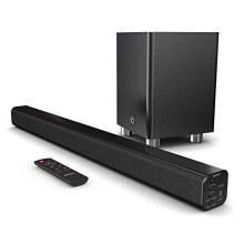 Majority K2 150W Soundbar Surround Sound System - Wireless Subwoofer - Bluetooth - HDMI ARC (CEC) - Large Remote Control - AUX - USB - FM Radio - Op