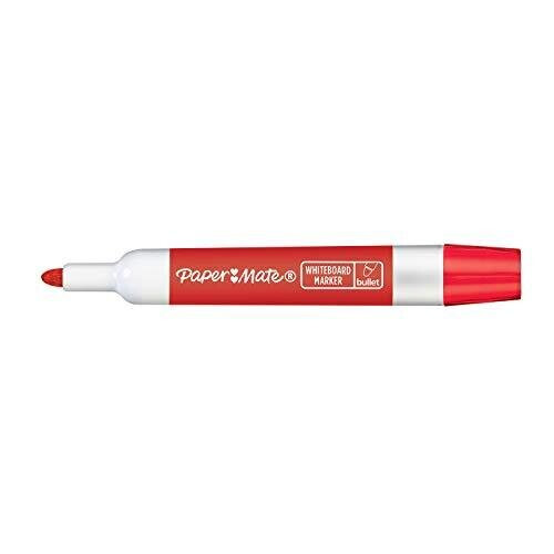 Paper Mate Paper Mate Low Odour Whiteboard Markers, Chisel Tip, Assorted Ink Colours, 4 Count 1