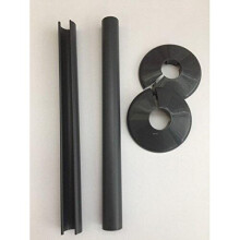 Talon Snappit Radiator Pipe Covers & Collars - 15mm Anthracite Grey