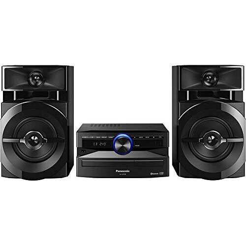 Panasonic SC-UX100E-K Black 300W Mini Hi-Fi System with Bluetooth, USB, CD Player, FM Radio, Manual EQ