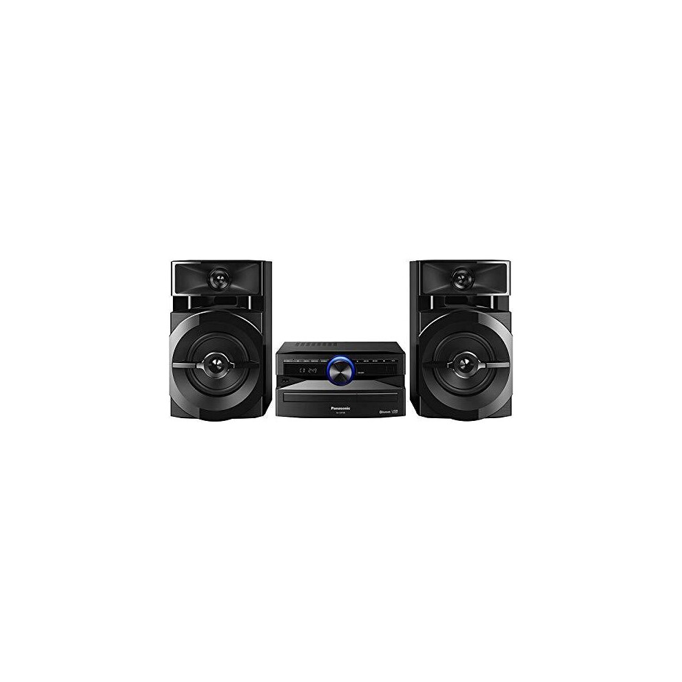 Panasonic Sc-Ux100e-K Black 300W Mini Hi-Fi System With Bluetooth, Usb, Cd Player, Fm Radio, Manual Eq