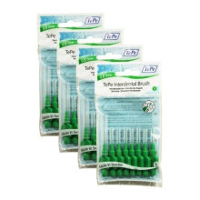 TePe Interdental Brushes 0.8mm Green - 4 Packets of 8 (32 Brushes)