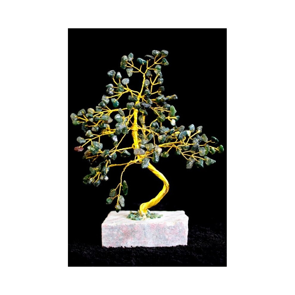 Unisex Moss Agate - 160 Stone Gemstone Tree