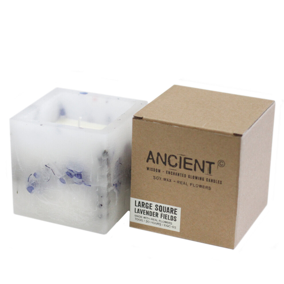 Lavender Enchanted Candle - Square Large