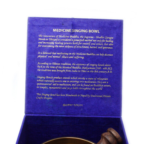 Mediumicine Buddha Singing Bowl Set 10cm (min 500gm) 1
