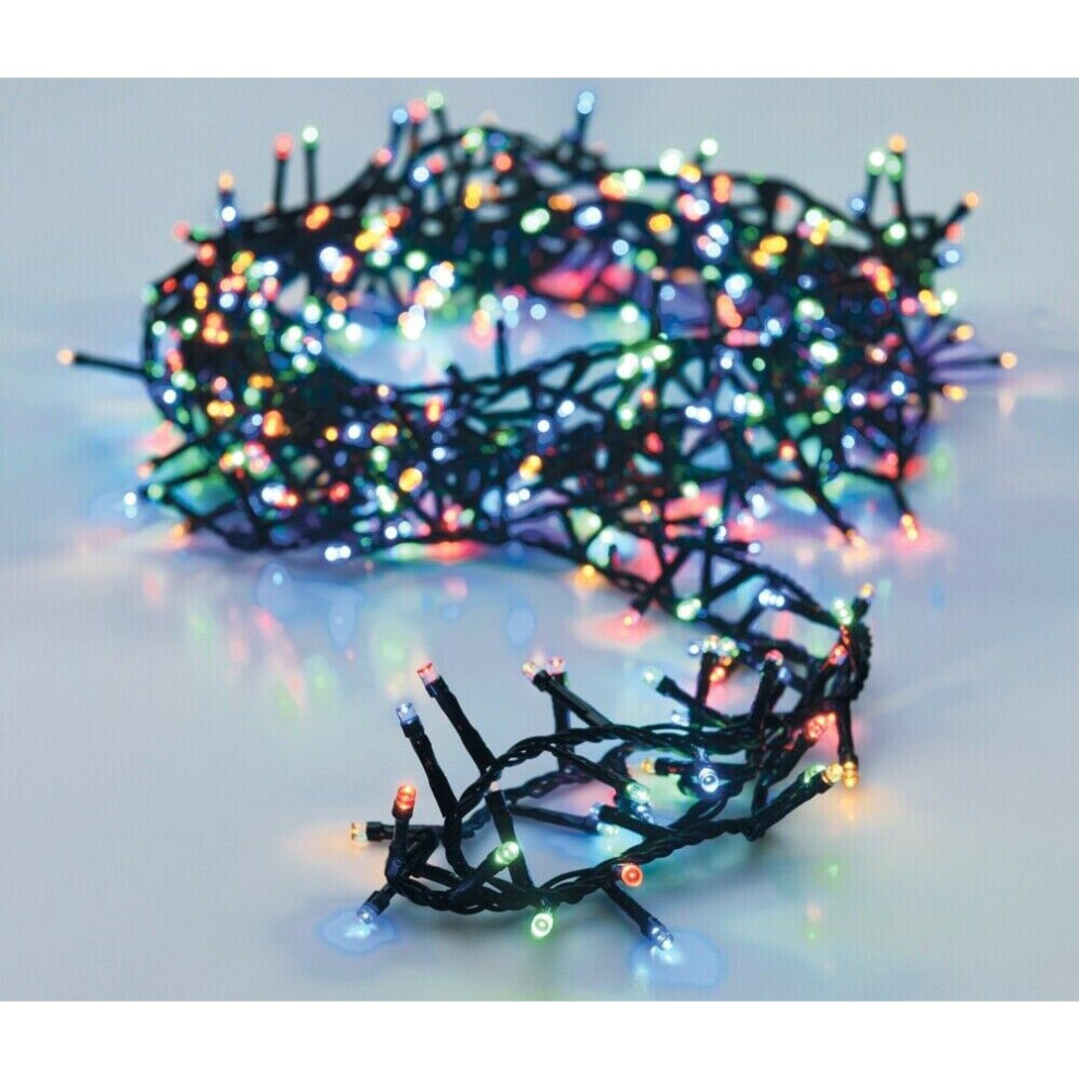 560 Coloured Led Christmas Fairy String Lights Indoor Outdoor Cluster Lights