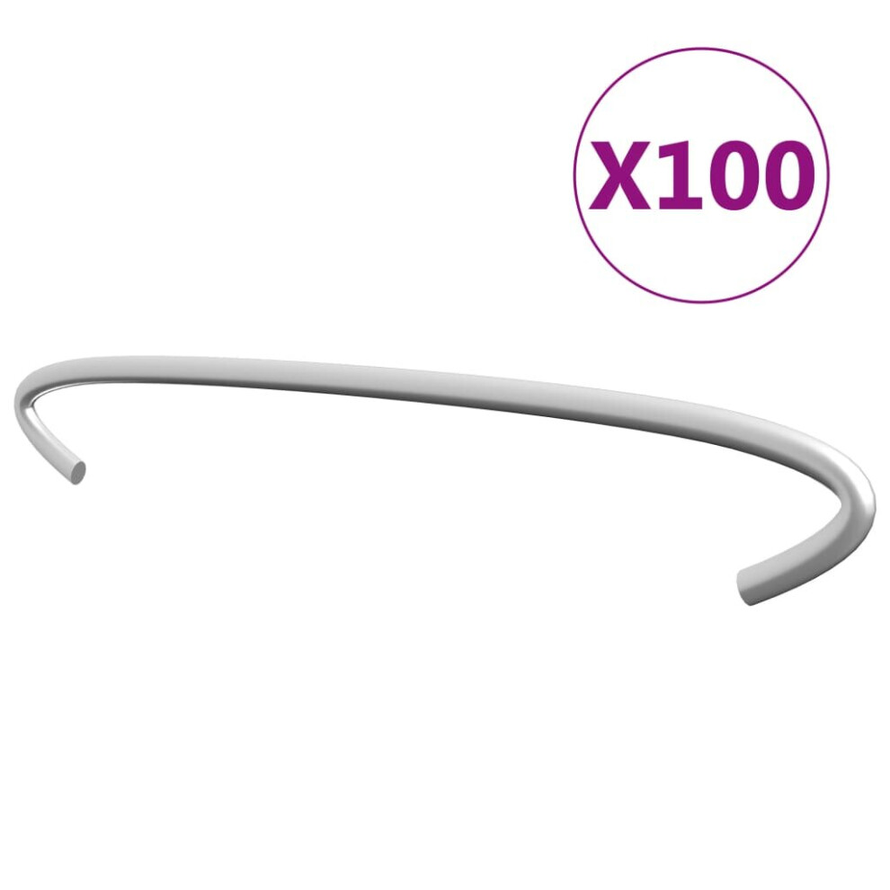vidaXL 100x Gabion Hooks Galvanised Steel 20cm Gabion Spacer Distance Holder