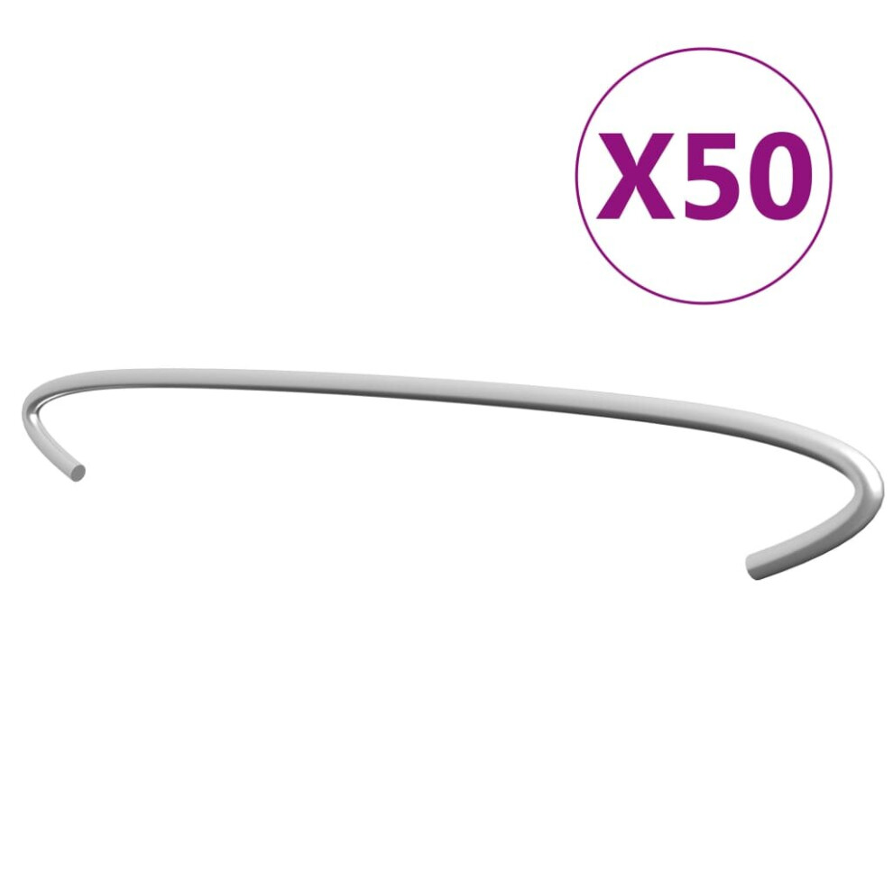 vidaXL 50x Gabion Hooks Galvanised Steel 50cm Gabion Spacer Distance Holder