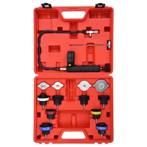 VidaXL vidaXL 14 Piece Cooling System & Radiator Cap Pressure Tester Garage Tools 2