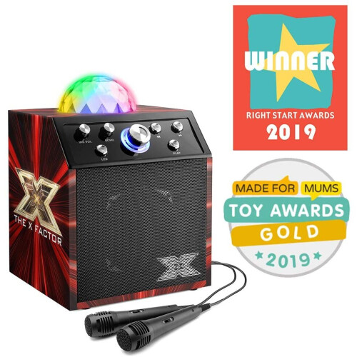 The X Factor Karaoke Machine Disco Cube Speaker with Bluetooth, Black 1