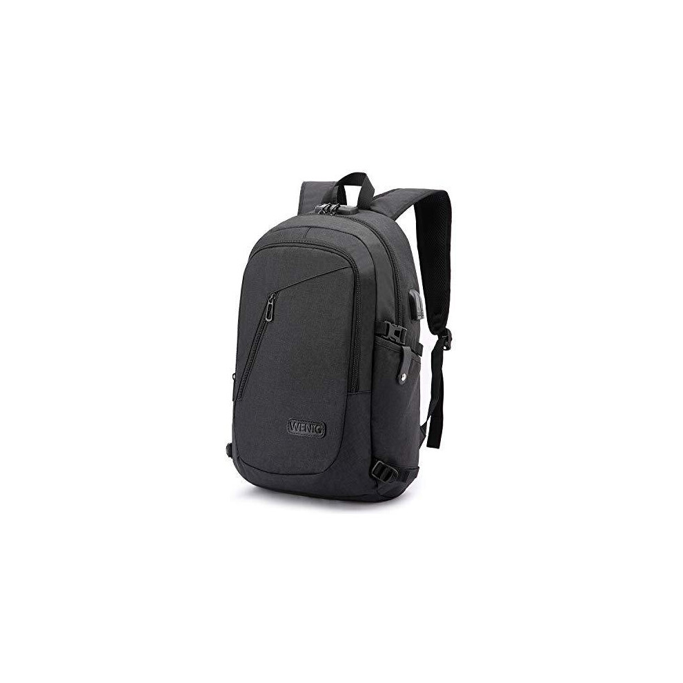 Anti-Theft Laptop Backpack,Business Travel Backpack Bag with USB Charging Port Lock,Water Resistant College School Computer Rucksack Work Backpack f