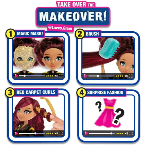 Failfix - Loves.Glam Total Makeover Docka Pack | 8.5" Mode Docka | Total Förvandling