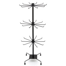 (Black) Jewelry Display Keyring Display 3Tier