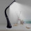 (Black) Reading Bedside Lamp LED Table Lamp 7