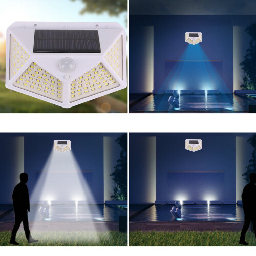 LED Outdoor Garden Security Solar Wall Lights  PIR Motion Sensor 2
