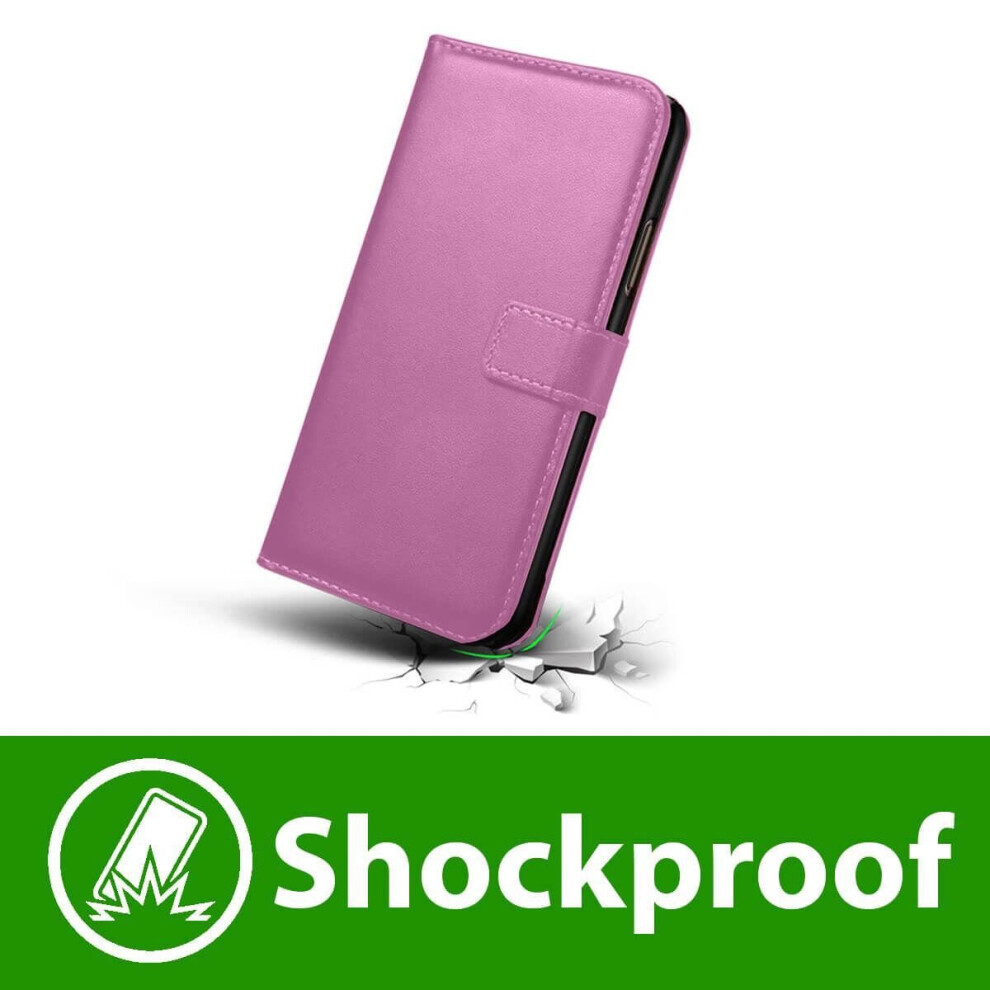 light-pink--for-apple-iphone-11-pro--leather-flip-wallet-magnetic-stand-card-case-glass-screen-protector-for-apple