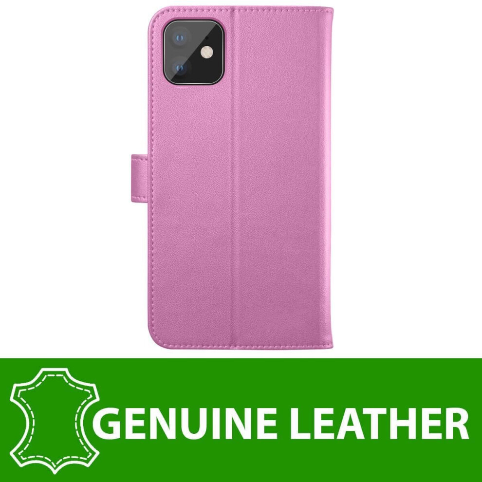 light-pink--for-apple-iphone-11-pro--leather-flip-wallet-magnetic-stand-card-case-glass-screen-protector-for-apple