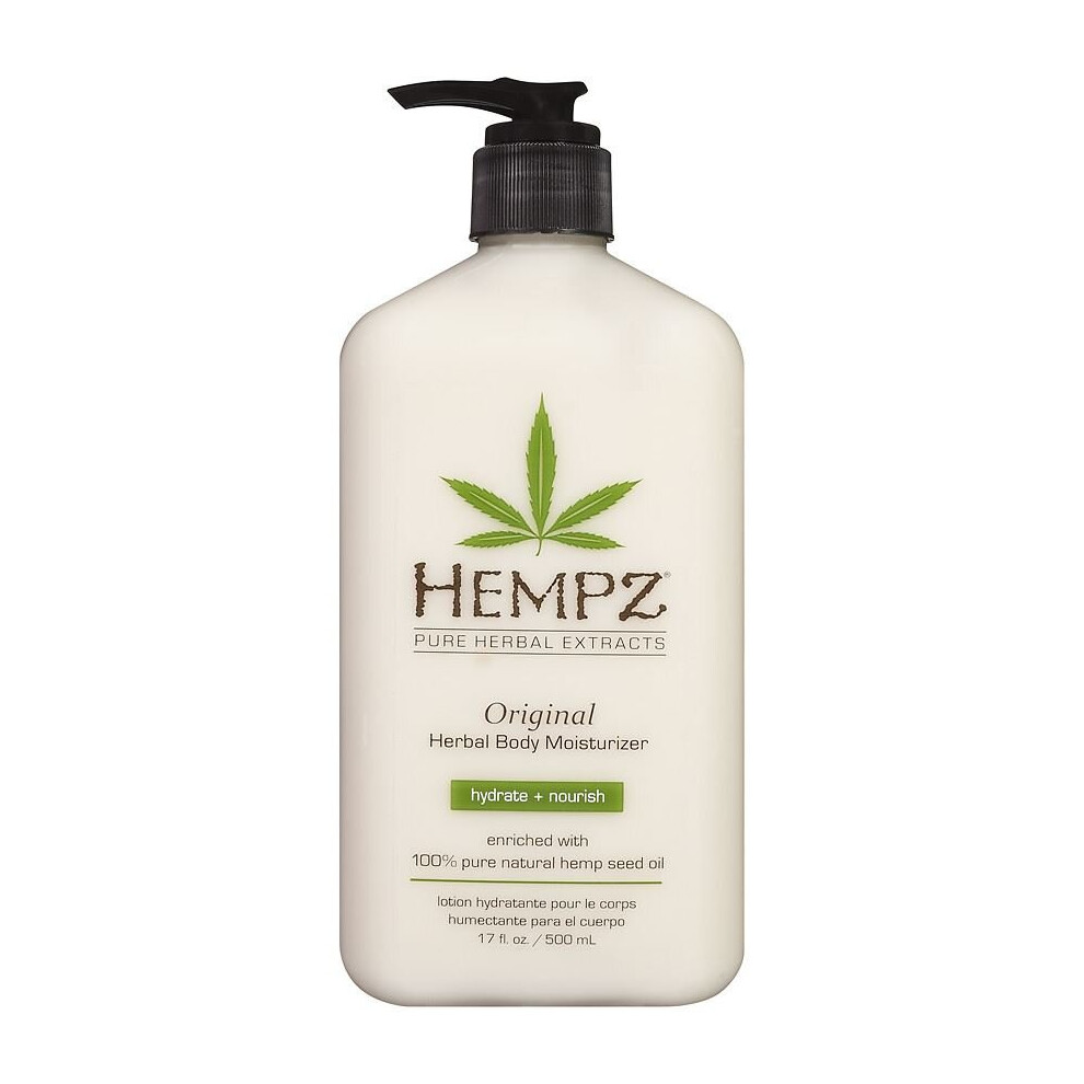 Hempz Original Salon Herbal Hydrating Body Moisturiser Tanning Lotion - 500ml