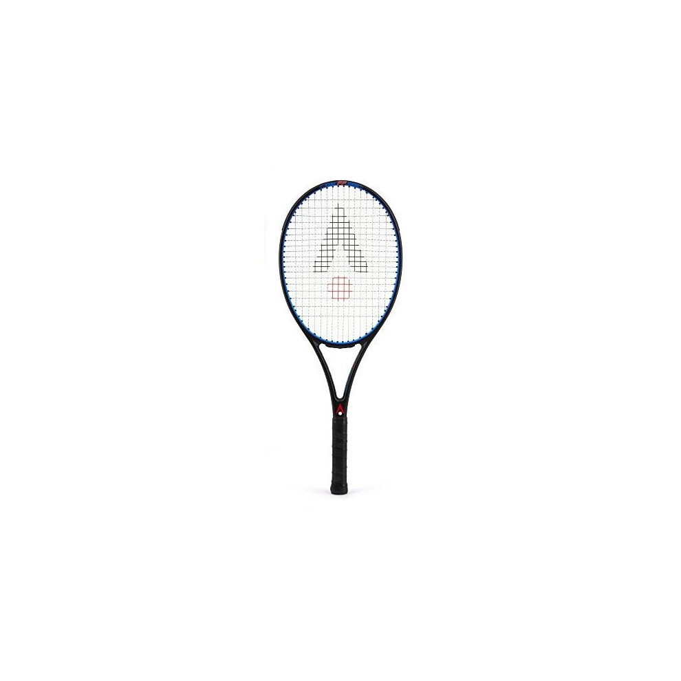 (Grip 3) Karakal Black Zone 280 Tennis Racket Fast Fibre Graphite 280g Titanium Gel Power