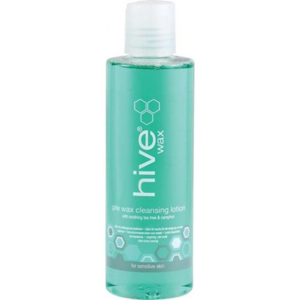 Hive Of Beauty Pre Wax Cleansing Lotion With Soothing Tea Tree & Camphor 200ml