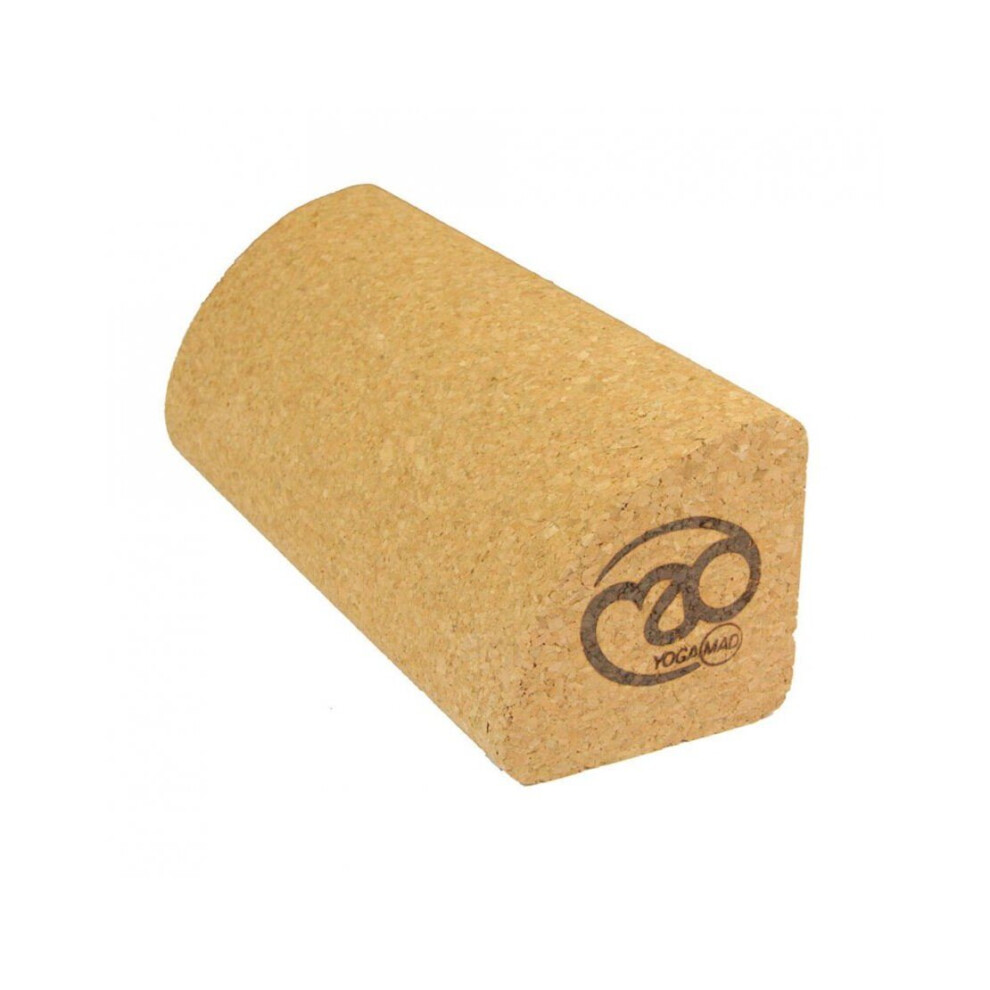 Fitness Mad Cork Quarter Block Yoga Balance & Pilates Strength - 230 x 80 x 80mm