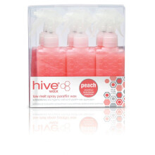 Hive Of Beauty Waxing Peach Low Melt Paraffin Spray Therapy Treatment 80g x6