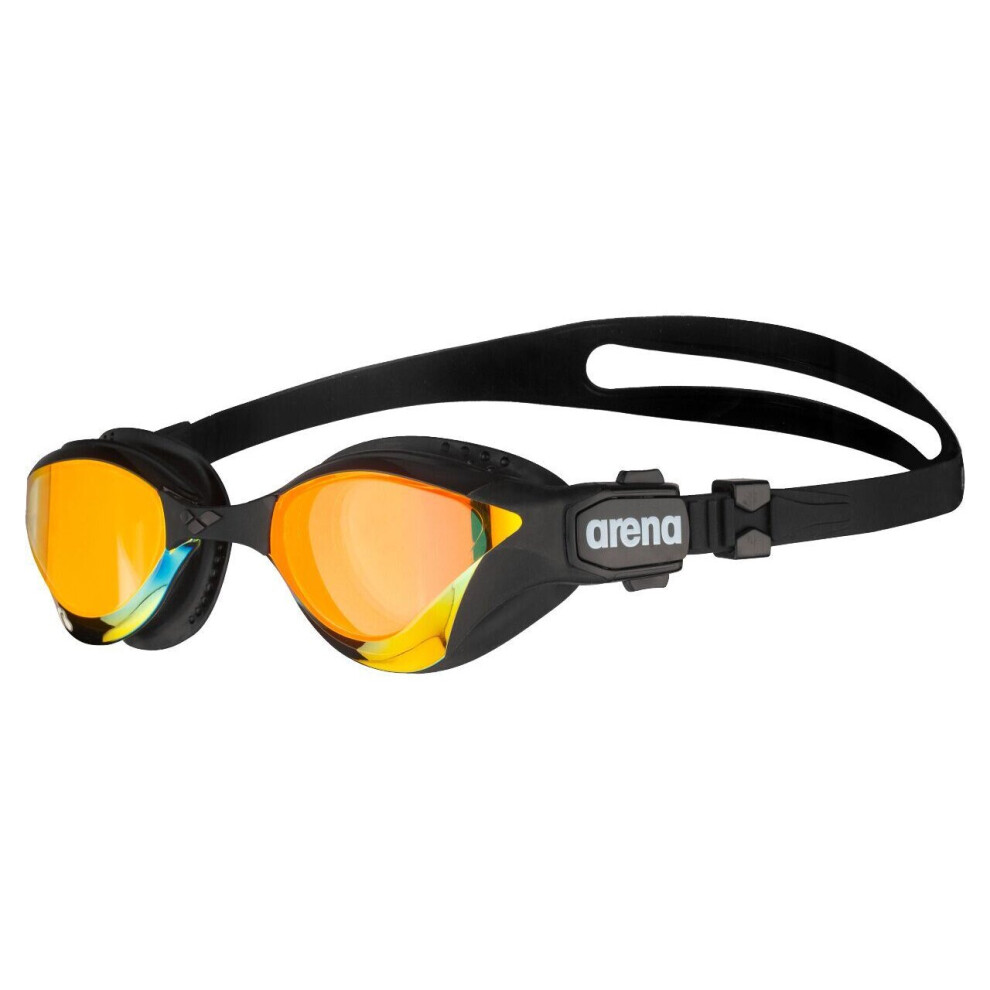 (Black) Arena Cobra Tri Mirror Triathlon Swipe Swimming Goggles Hard Lense