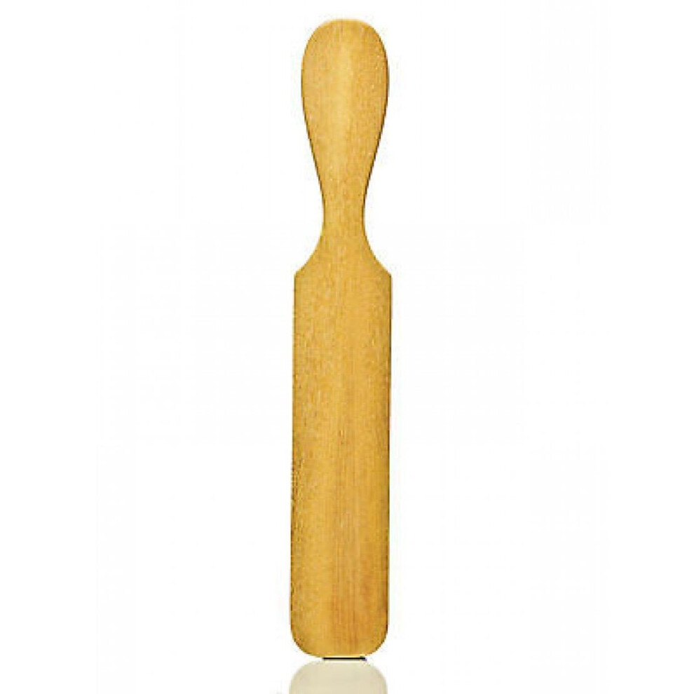 Hive Of Beauty Wooden Leg Waxing Application Flat Spatula With Handle - 24Cm