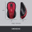 Logitech Logitech M510 Wireless Computer Mouse  Comfortable Shape with USB Unifying Receiver, with Back/Forward Buttons and Side-to-Side Scrolling, Red 8