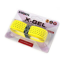 (Yellow) Karakal PU X-Gel Badminton Tennis Squash Racket Replacement Grips x 1