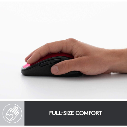 Logitech Logitech M510 Wireless Computer Mouse  Comfortable Shape with USB Unifying Receiver, with Back/Forward Buttons and Side-to-Side Scrolling, Red 2