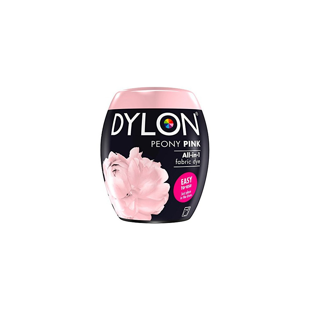 DYLON Washing Machine Fabric Dye Pod for Clothes & Soft Furnishings, 350g â Peony Pink