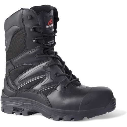 (UK 11) Rock Fall Titanium S3 HRO SRC Composite Toe Cap Waterproof Safety Side Zip Boots