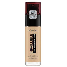 L'Oreal Paris Infallible 24hr Freshwear Liquid Foundation 120 Vanilla, Hydrating, Weightless Feel, Transfer-Proof and Waterproof, Full Coverage Base,