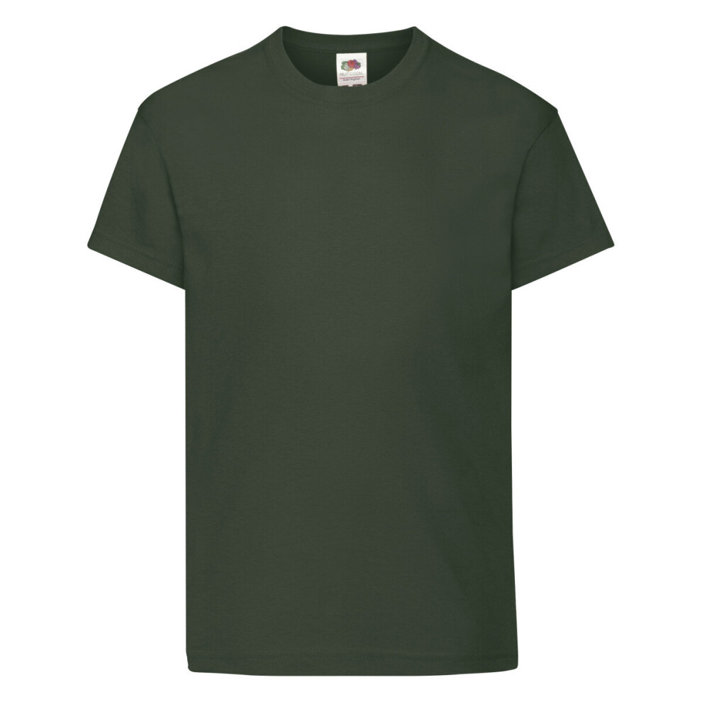 (Bottle Green, 14-15) FOTL Kids Original T-Shirt