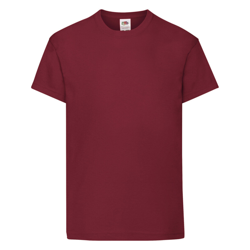 Fruit Of The Loom (Brick 09-Nov) Fotl Kids Original T-Shirt Red