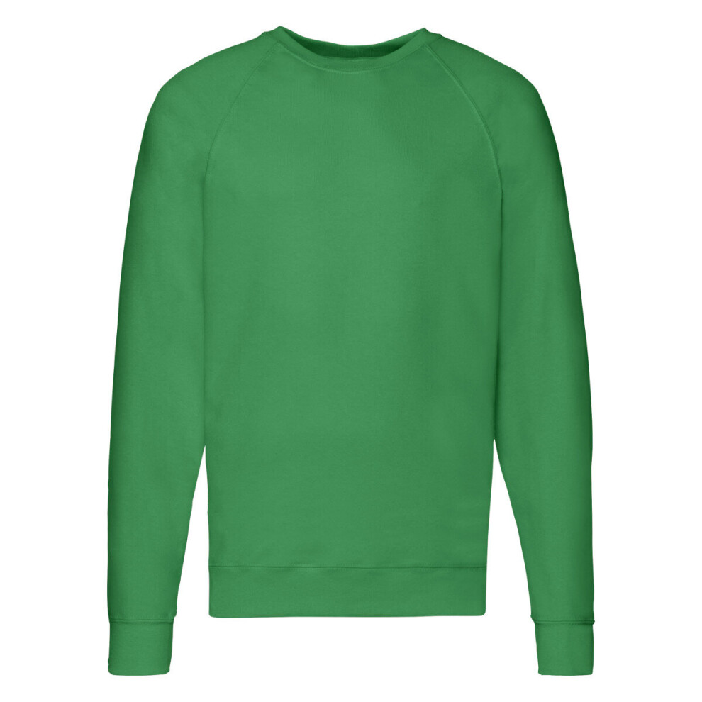 (Kelly Green, S) FOTL Men's Lightweight Raglan Sweat