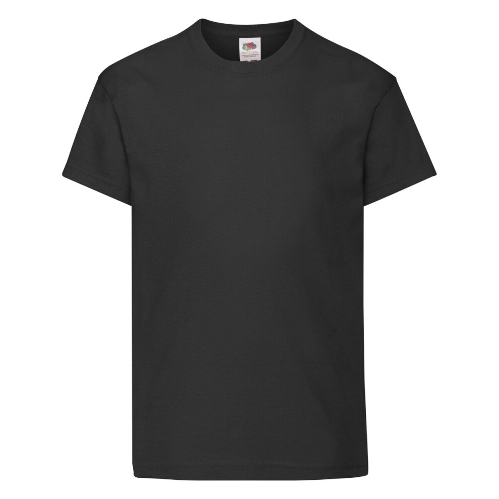 Fruit Of The Loom (, 07-Aug) Fotl Kids Original T-Shirt Black