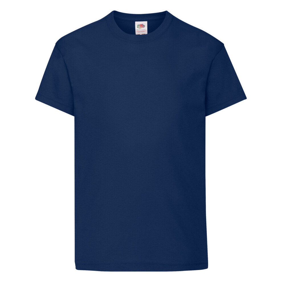 (Navy Blue, 14-15) FOTL Kids Original T-Shirt