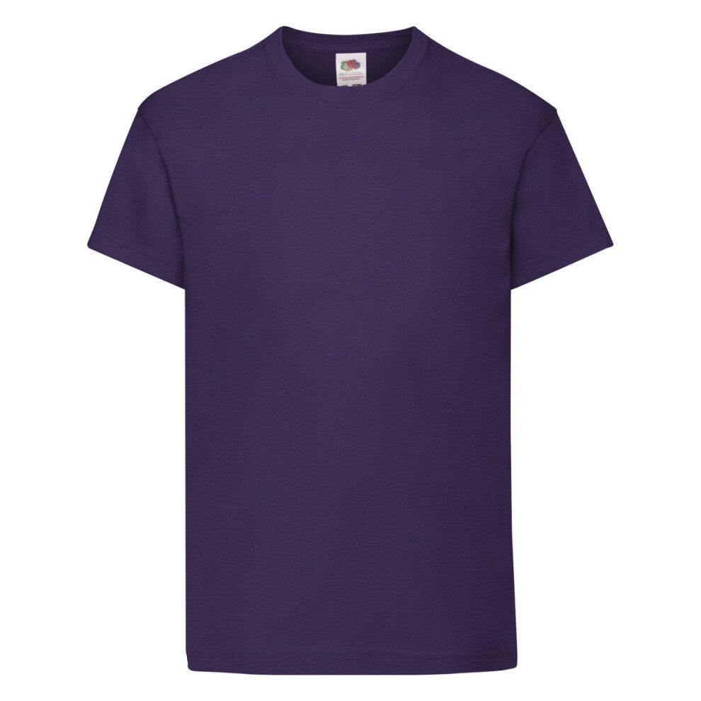 Fruit Of The Loom (, 09-Nov) Fotl Kids Original T-Shirt Purple